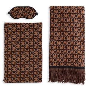 MCM Ottomar Monogram Three Piece Travel Collection Set - Premium Italian Cotton